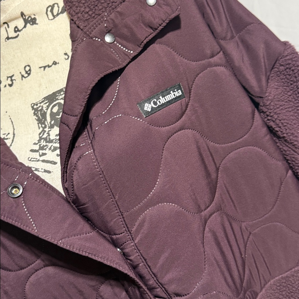 Columbia Deep Burgundy Quilted Jacket - Picture 2 of 4